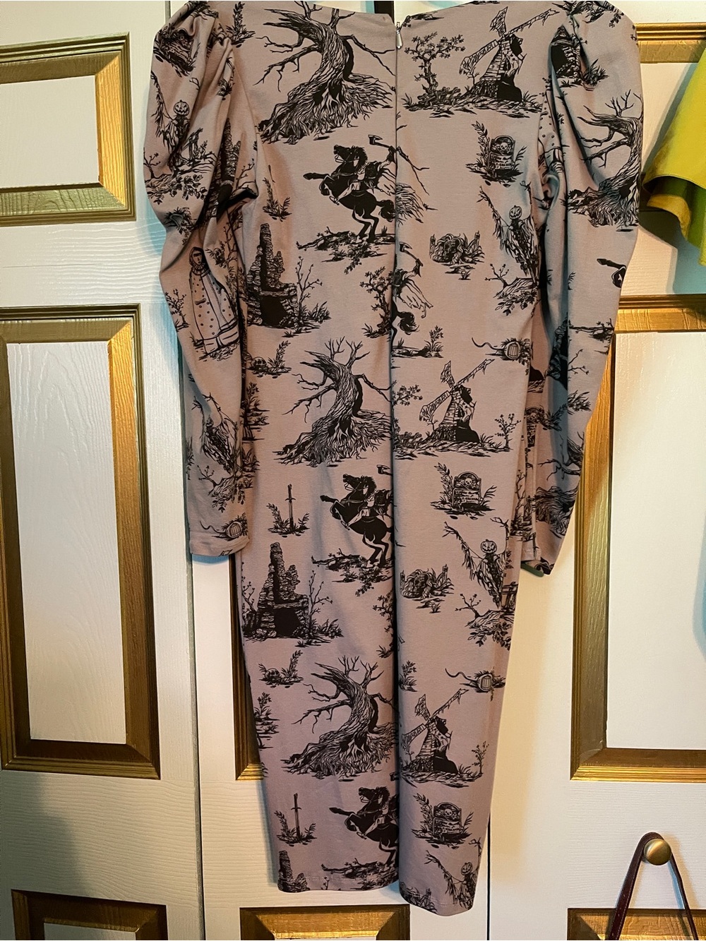 La Femme En Noir x Sleepy hollow Gothic Toile Lace-Up Dress - Picture 2 of 6